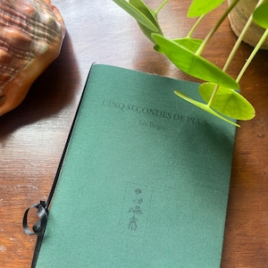 Raccolta di poesie - edizione limitata VERDE - libro d'arte - "Altri cinque secondi" Léa Petges