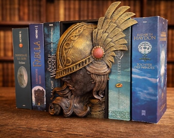 Book Nook Brunilde Warrior Valkyrie Bookend Fantasy Regal Deko Wikinger Mythologie Bücherregal Geschenk Leseratte