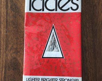 Vintage Brite Star Icicles Silver foil Christmas Tree Tinsel