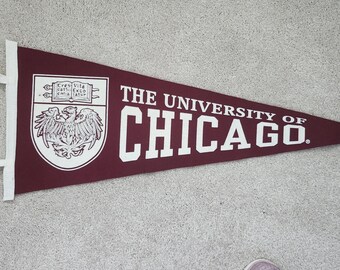 Vintage University of Chicago 30" Maroon Pennant