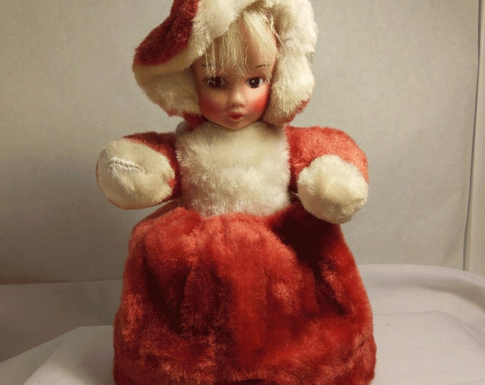 Vintage Ca1960s Pajama Bag Doll, Red and White, Hugable Toys Inc. Etsy