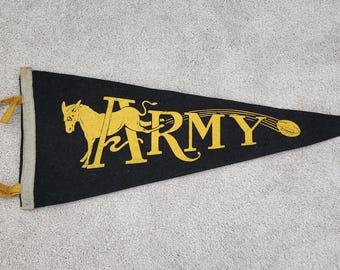 Vintage ca50s US Army, Military, Mule with Football Pennant