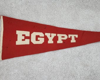Vintage Egypt 28.75" Soft Felt Pennant