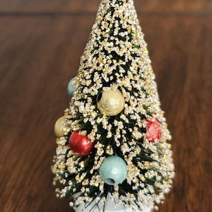 Vintage 3&quot; Bottle Brush Christmas Tree