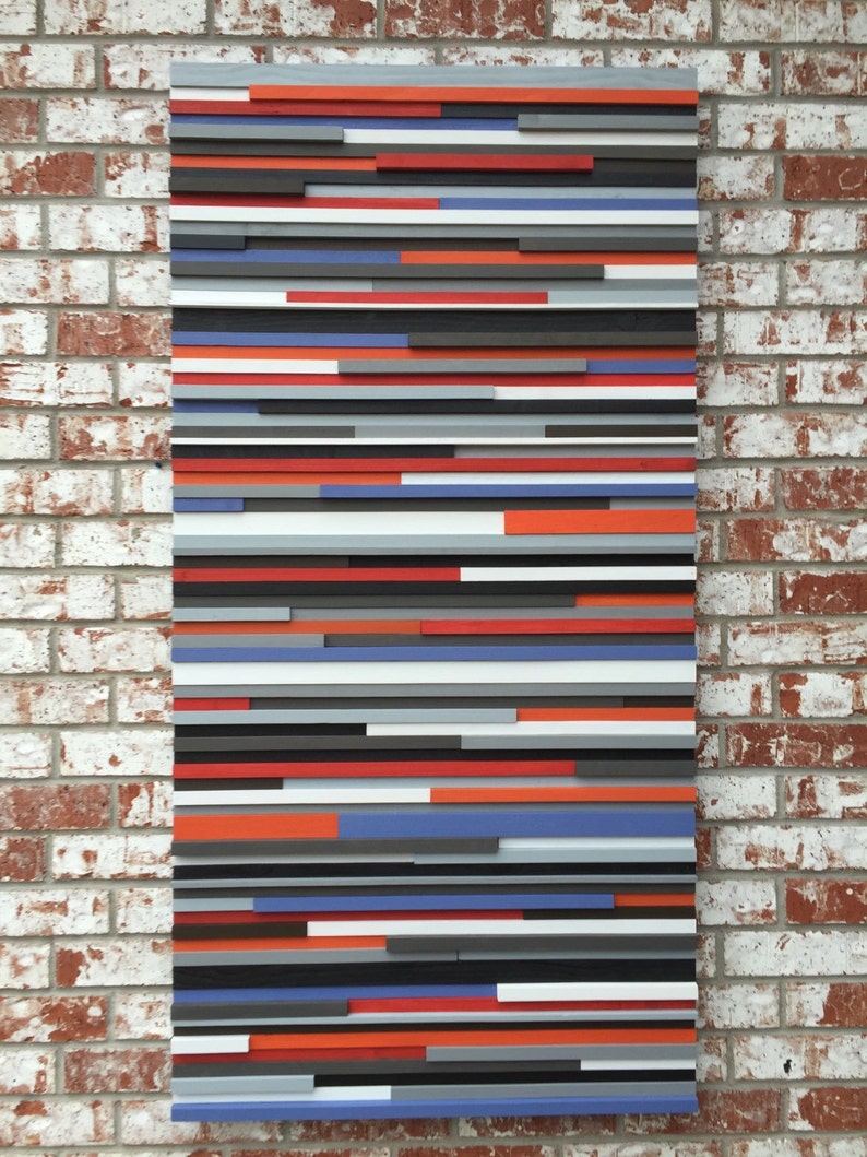 Wood Sculpture Wood Wall Art Reclaimed Wood Art Queen Headboard