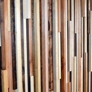 Wood Wall Art Wood Slat Wall Panel, Wood Wall Panels, Wood Slat Wall, Wood Panel Wall, 3d Wood Wall Art, Narrow Wall Art, Narrow Wall Art image 5