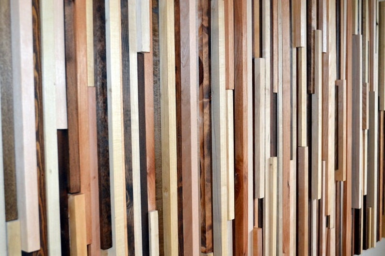 Wood Wall Art Wood Slat Wall Panel, Wood Wall Panels, Wood Slat Wall, Wood Panel Wall, 3d Wood Wall Art, Narrow Wall Art, Narrow Wall Art image 5