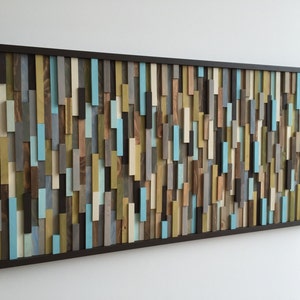 Wood Wall Art Wood Slat Wall Panel, Wood Wall Panels, Wood Slat Wall, Wood Panel Wall, 3d Wood Wall Art, Narrow Wall Art, Narrow Wall Art image 2