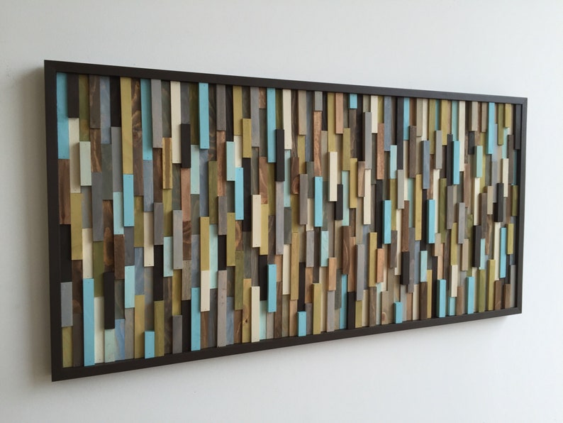 Wood Wall Art Wood Slat Wall Panel, Wood Wall Panels, Wood Slat Wall, Wood Panel Wall, 3d Wood Wall Art, Narrow Wall Art, Narrow Wall Art image 2