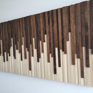 Wood Wall Art Wood Slat Wall Panel, Wood Wall Panels, Wood Slat Wall, Wood Panel Wall, 3d Wood Wall Art, Narrow Wall Art, Narrow Wall Art image 7