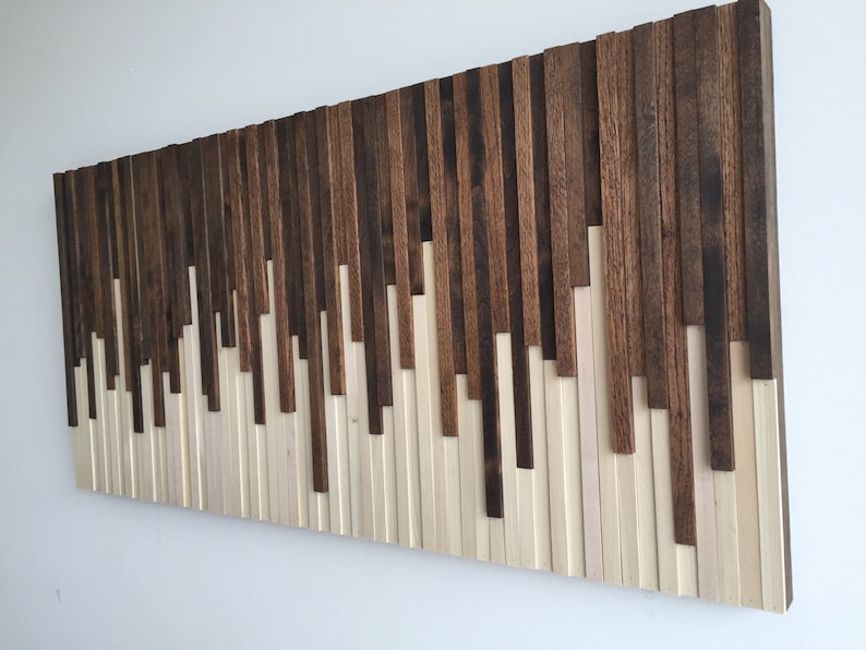 Wood Wall Art Wood Slat Wall Panel, Wood Wall Panels, Wood Slat Wall, Wood Panel Wall, 3d Wood Wall Art, Narrow Wall Art, Narrow Wall Art image 7