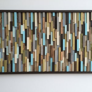 Wood Wall Art Wood Slat Wall Panel, Wood Wall Panels, Wood Slat Wall, Wood Panel Wall, 3d Wood Wall Art, Narrow Wall Art, Narrow Wall Art image 3