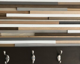 Coat Rack - Hooks - Wall Mount - Wood Wall Art - Wood Art - Reclaimed Wall Art  - 3d Art - 18X30