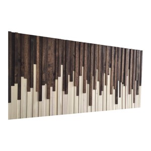 Wood Wall Art Wood Slat Wall Panel, Wood Wall Panels, Wood Slat Wall, Wood Panel Wall, 3d Wood Wall Art, Narrow Wall Art, Narrow Wall Art image 3