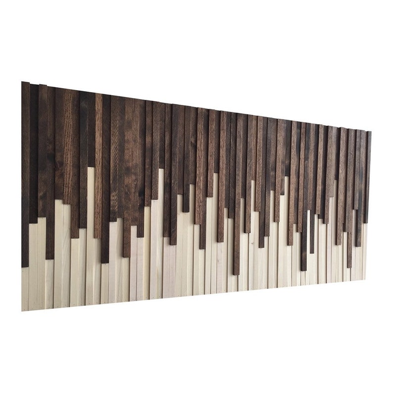 Wood Wall Art Wood Slat Wall Panel, Wood Wall Panels, Wood Slat Wall, Wood Panel Wall, 3d Wood Wall Art, Narrow Wall Art, Narrow Wall Art image 3