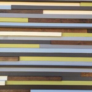 Wood Wall Art, Commission Art Wood Slat Wall Panel, Wood Wall Panels, Wood Slat Wall, Wood Panel Wall, 3d Wood Wall Art, Geometric Wood Art image 5