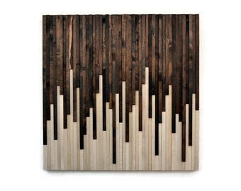 Wood Wall Art Large, Wall Art, Modern Wood Wall Art, Rustic Wood Art, Wood Sculpture, Wall Installation, 3d Art - 36x36