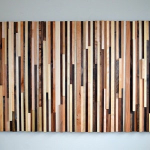 Wood Wall Art Wood Slat Wall Panel, Wood Wall Panels, Wood Slat Wall, Wood Panel Wall, 3d Wood Wall Art, Narrow Wall Art, Narrow Wall Art image 8