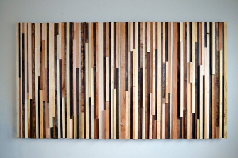 Wood Wall Art Wood Slat Wall Panel, Wood Wall Panels, Wood Slat Wall, Wood Panel Wall, 3d Wood Wall Art, Narrow Wall Art, Narrow Wall Art image 8