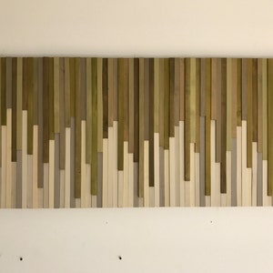 Wood Wall Art Wood Slat Wall Panel, Wood Wall Panels, Wood Slat Wall, Wood Panel Wall, 3d Wood Wall Art, Narrow Wall Art, Narrow Wall Art image 3