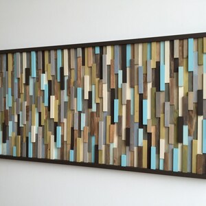 Wood Wall Art Wood Slat Wall Panel, Wood Wall Panels, Wood Slat Wall, Wood Panel Wall, 3d Wood Wall Art, Narrow Wall Art, Narrow Wall Art image 4