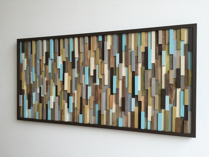 Wood Wall Art Wood Slat Wall Panel, Wood Wall Panels, Wood Slat Wall, Wood Panel Wall, 3d Wood Wall Art, Narrow Wall Art, Narrow Wall Art image 4