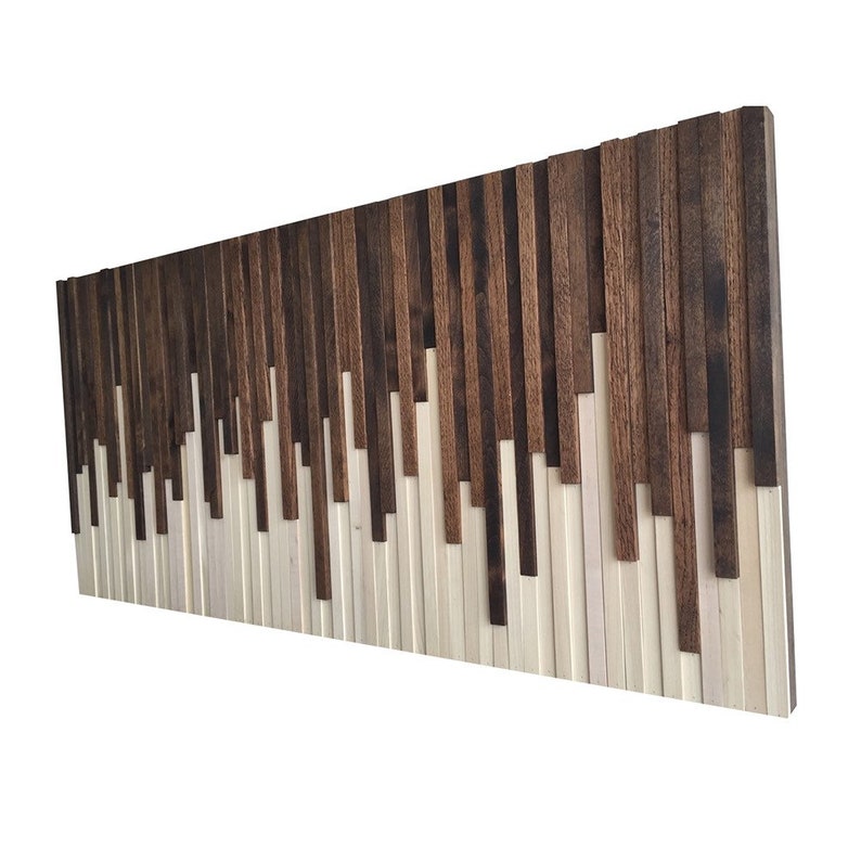 Wood Wall Art Wood Slat Wall Panel, Wood Wall Panels, Wood Slat Wall, Wood Panel Wall, 3d Wood Wall Art, Narrow Wall Art, Narrow Wall Art image 2