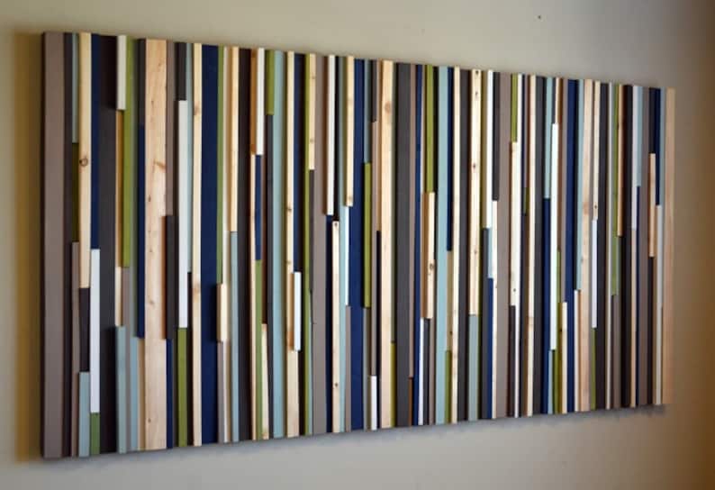 Wood Wall Art Extra Large Wall Art Living Room Art 32x70 Etsy