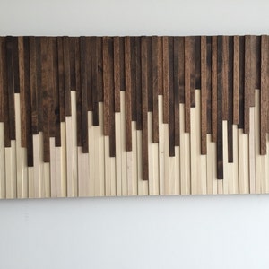 Wood Wall Art Wood Slat Wall Panel, Wood Wall Panels, Wood Slat Wall, Wood Panel Wall, 3d Wood Wall Art, Narrow Wall Art, Narrow Wall Art image 5