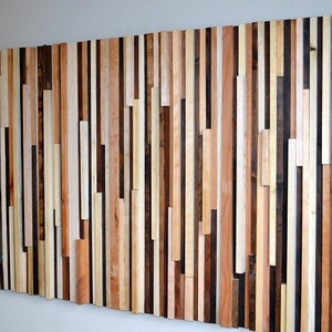 Wood Wall Art Wood Slat Wall Panel, Wood Wall Panels, Wood Slat Wall, Wood Panel Wall, 3d Wood Wall Art, Narrow Wall Art, Narrow Wall Art image 7