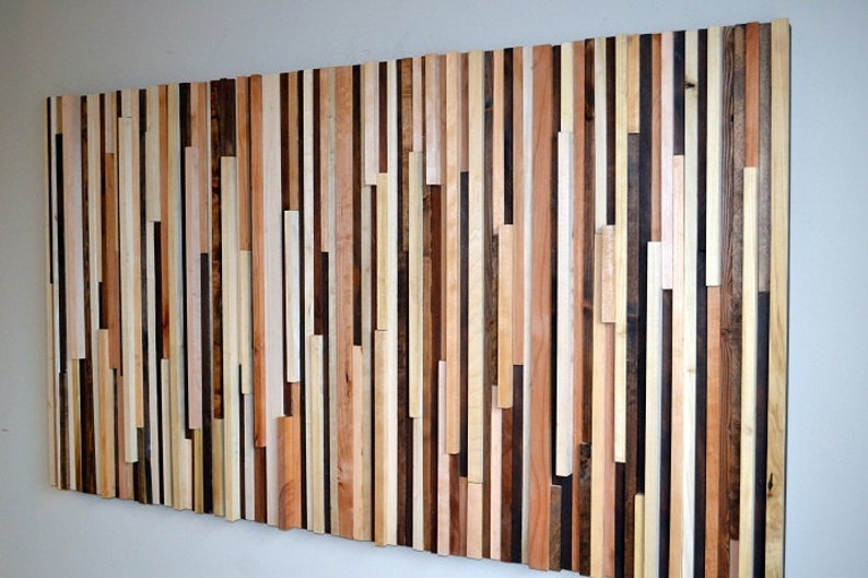 Wood Wall Art Wood Slat Wall Panel, Wood Wall Panels, Wood Slat Wall, Wood Panel Wall, 3d Wood Wall Art, Narrow Wall Art, Narrow Wall Art image 7