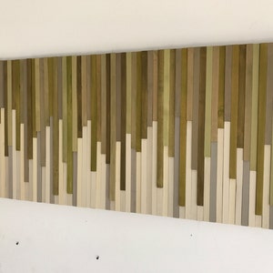 Wood Wall Art Wood Slat Wall Panel, Wood Wall Panels, Wood Slat Wall, Wood Panel Wall, 3d Wood Wall Art, Narrow Wall Art, Narrow Wall Art image 1