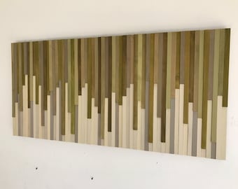 Wood Wall Art - Wood Slat Wall Panel, Wood Wall Panels, Wood Slat Wall, Wood Panel Wall, 3d Wood Wall Art, Narrow Wall Art, Narrow Wall Art