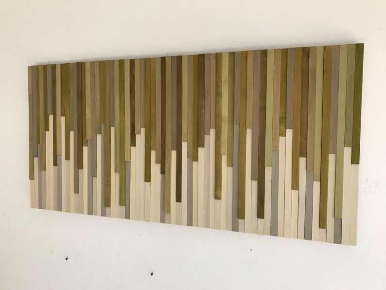 Wood Wall Art Wood Slat Wall Panel, Wood Wall Panels, Wood Slat Wall, Wood Panel Wall, 3d Wood Wall Art, Narrow Wall Art, Narrow Wall Art image 1