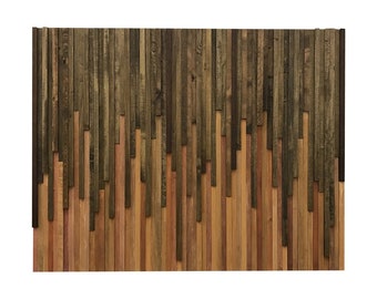Wall Art - Wood Wall Art -  Rustic Wood Sculpture  - Wall Installation - 3D Art - 46X36