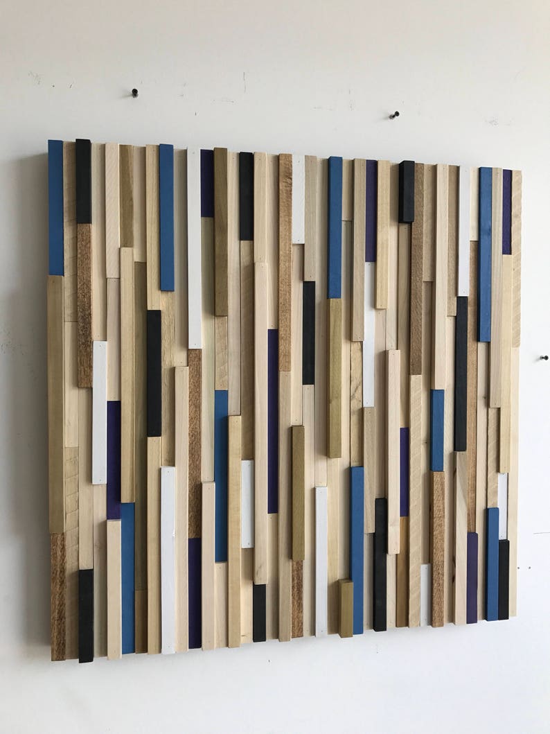 Wood Wall Art Wood Slat Wall Panel, Wood Wall Panels, Wood Slat Wall, Wood Panel Wall, 3d Wood Wall Art, Narrow Wall Art, Narrow Wall Art image 3