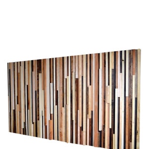 Wood Wall Art Wood Slat Wall Panel, Wood Wall Panels, Wood Slat Wall, Wood Panel Wall, 3d Wood Wall Art, Narrow Wall Art, Narrow Wall Art image 2