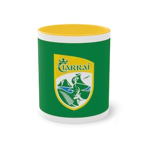 Kerry GAA Two-Tone Coffee Mug with Custom Design - Perfect Gift for Coffee Lovers, Unique Home Decor, Personalized Mug, Holiday Gift, [...]