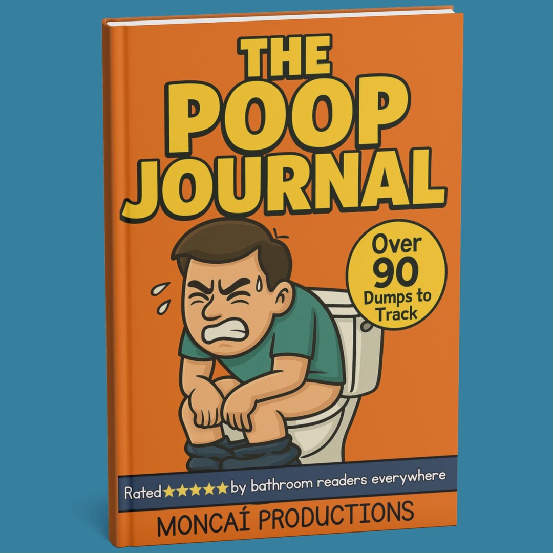 Poop Notebook The Poop Journal – Funny Bathroom Book for Adults, Gag Gift for Him or ...