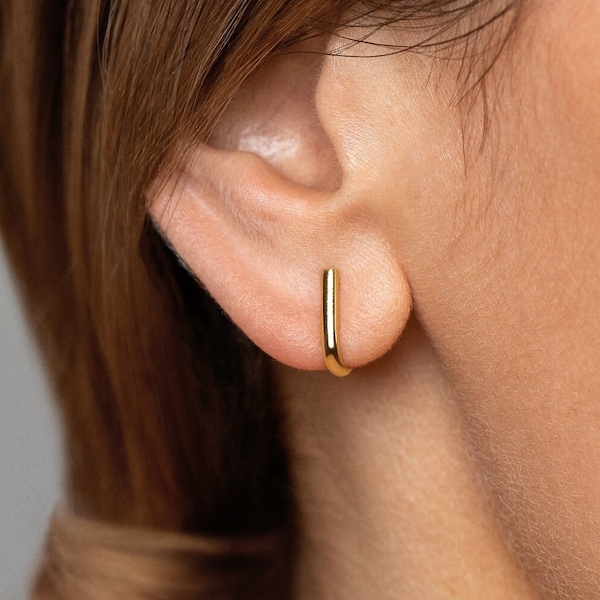 Cute Gold Unique Stud ear Cuff Earrings  - Statement Jewelry  - STD063