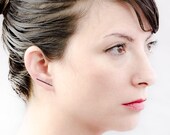 Thin Bar Earring - Staple Earrings - Bridesmaid Gift - Bar Ear Climber - Line Earrings - Ear Pins - Dainty Earrings - ECF011