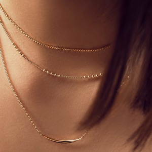 Satellite Chain Choker Necklace – Layered 925 Sterling Silver