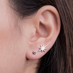 Falling Star Ear Crawlers Gold Ear Climbers- Perfect Gif for Her