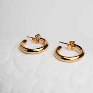 Huggie Hoops Handmade Dainty Earrings - Gold Hoop Earrings