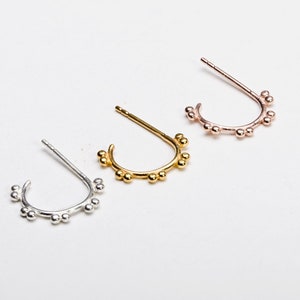 Dainty Earrings -Open Hoop Earrings -Girlfriend Gift- Bridesmaid Earrings- Boho Earrings- Handmade Jewelry