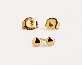 Mini Gold Cartilage Earrings – Minimalist Everyday Studs – Gift Under 20 – Lightweight Jewelry – STD065