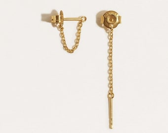 Helix Earring Sterling Silver - Small Gold Hoop - CHE002