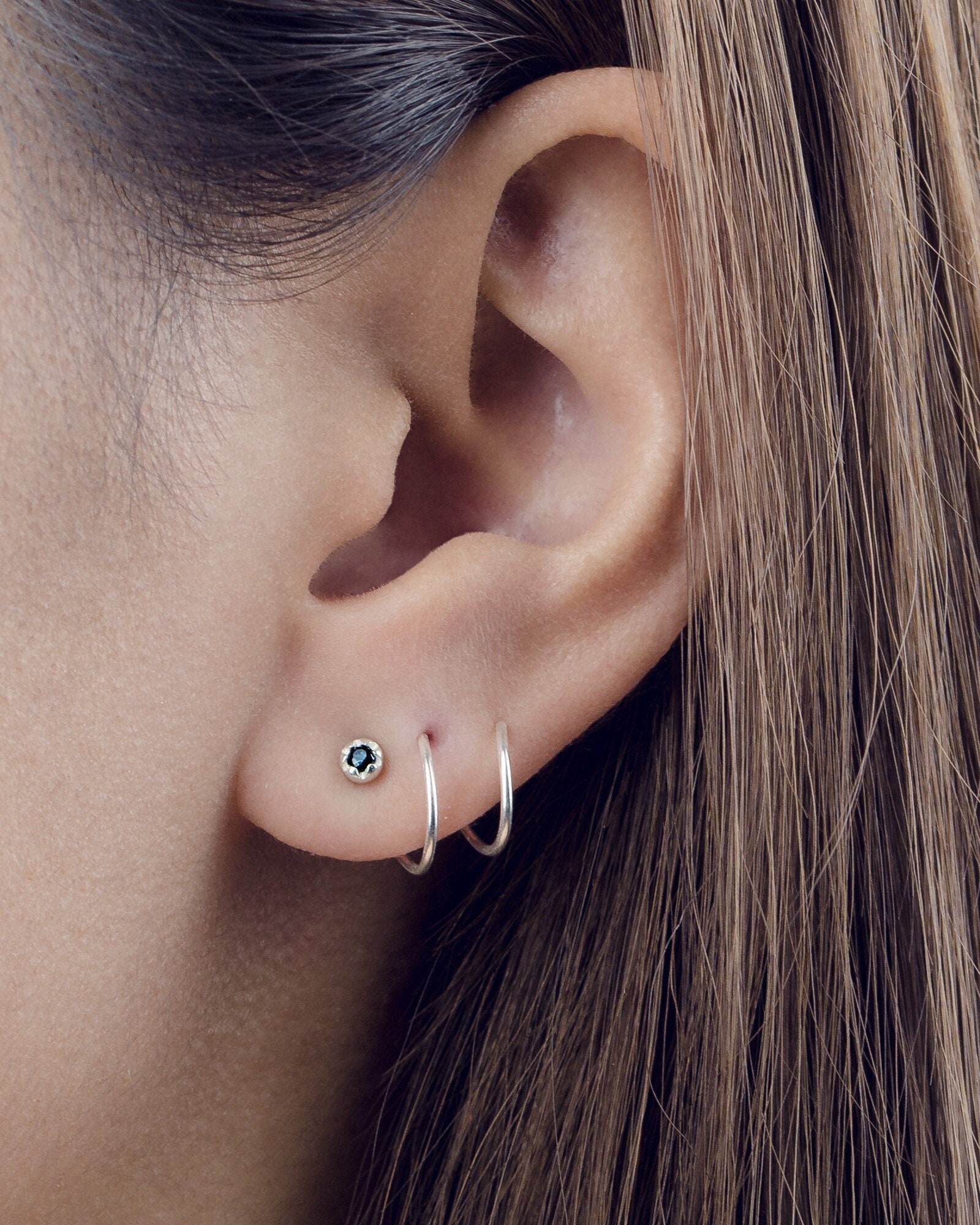 Double spiral best sale earring