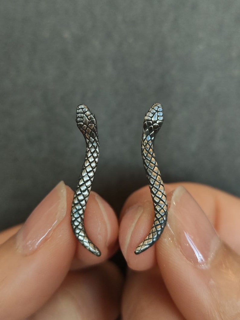 Snake Ear Cuff Earrings- Animal Earrings - Edgy Streetwear Jewelry