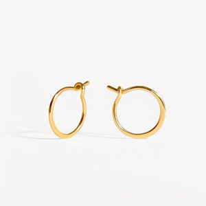 Gold Hoop Earrings · Silver Huggie Hoop Earrings · Small 14K Gold-Filled Cartilage Hoop Earrings